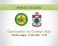 Prognóstico Caernarfon Colwyn Bay (27 December 2025)