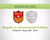 Prognóstico Bogotá Internacional Palmira (30 January 2026)