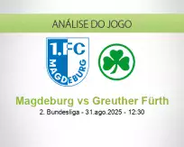 Prognóstico Magdeburg Greuther Fürth (31 August 2025)