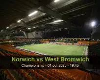 Prognóstico Norwich West Bromwich (01 October 2025)