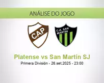 Prognóstico Platense San Martín SJ (27 September 2025)