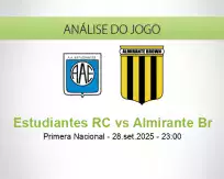 Prognóstico Estudiantes RC Almirante Br (29 September 2025)