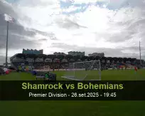 Prognóstico Shamrock Bohemians (26 September 2025)