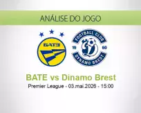 Prognóstico BATE Dinamo Brest (03 May 2026)