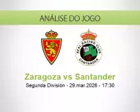 Prognóstico Zaragoza Santander (29 March 2026)