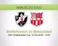 Prognóstico Stellenbosch Belouizdad (01 February 2026)