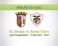 Prognóstico SC Braga Santa Clara (15 December 2025)
