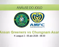Prognóstico Ansan Greeners Chungnam Asan (05 April 2026)