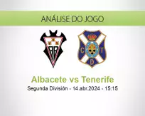 Prognóstico Albacete Tenerife (14 April 2024)