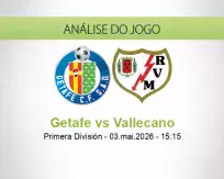 Prognóstico Getafe Vallecano (03 May 2026)