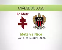Prognóstico Metz Nice (09 November 2025)