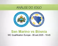 Prognóstico San Marino Bósnia (06 September 2025)