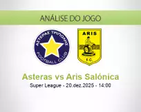 Prognóstico Asteras Aris Salónica (20 December 2025)