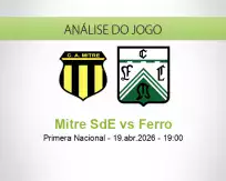 Prognóstico Mitre SdE Ferro (19 April 2026)