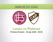 Prognóstico Lanús Platense (02 April 2026)