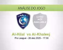 Prognóstico Al-Hilal  Al-Khaleej  (26 December 2025)