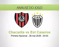 Prognóstico Chacarita Est Caseros (29 March 2026)