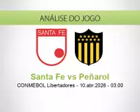 Prognóstico Santa Fe Peñarol (10 April 2026)