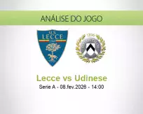 Prognóstico Lecce Udinese (08 February 2026)