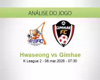 Prognóstico Hwaseong Gimhae (08 March 2026)