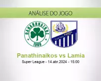 Prognóstico Panathinaikos Lamia (14 April 2024)