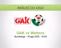 Prognóstico GAK Wattens (16 August 2025)