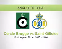 Prognóstico Cercle Brugge Saint-Gilloise (26 December 2025)