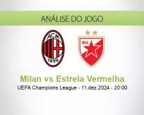 Prognóstico Milan Estrela Vermelha (11 December 2024)