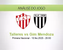 Prognóstico Talleres Gim Mendoza (15 February 2025)