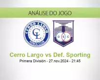 Prognóstico Cerro Largo Def. Sporting (27 November 2024)