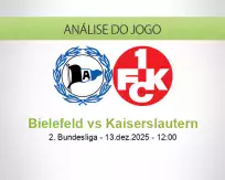 Prognóstico Bielefeld Kaiserslautern (13 December 2025)