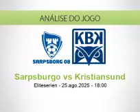 Prognóstico Sarpsburgo Kristiansund (25 August 2025)