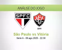 Prognóstico São Paulo Vitória (09 August 2025)
