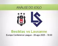 Prognóstico Besiktas Lausanne (28 August 2025)