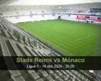 Prognóstico Stade Reims Mónaco (14 December 2024)