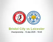 Prognóstico Bristol City Leicester (10 December 2025)