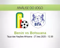 Prognóstico Benin Botsuana (27 December 2025)