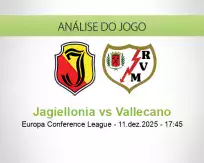 Prognóstico Jagiellonia Vallecano (11 December 2025)