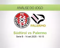 Prognóstico Südtirol Palermo (14 September 2025)
