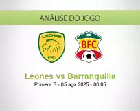Prognóstico Leones Barranquilla (05 August 2025)