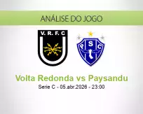 Prognóstico Volta Redonda Paysandu (06 April 2026)