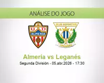 Prognóstico Almería Leganés (05 April 2026)