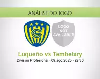 Prognóstico Luqueño Tembetary (09 August 2025)