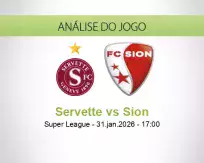 Prognóstico Servette Sion (31 January 2026)