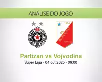 Prognóstico Partizan Vojvodina (04 October 2025)