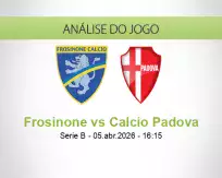 Prognóstico Frosinone Calcio Padova (05 April 2026)