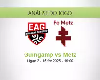 Prognóstico Guingamp Metz (15 February 2025)