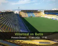 Prognóstico Villarreal Betis (15 December 2024)