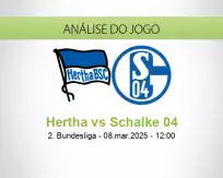 Prognóstico Hertha Schalke 04 (08 March 2025)