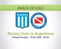 Prognóstico Racing Club Argentinos (16 February 2025)